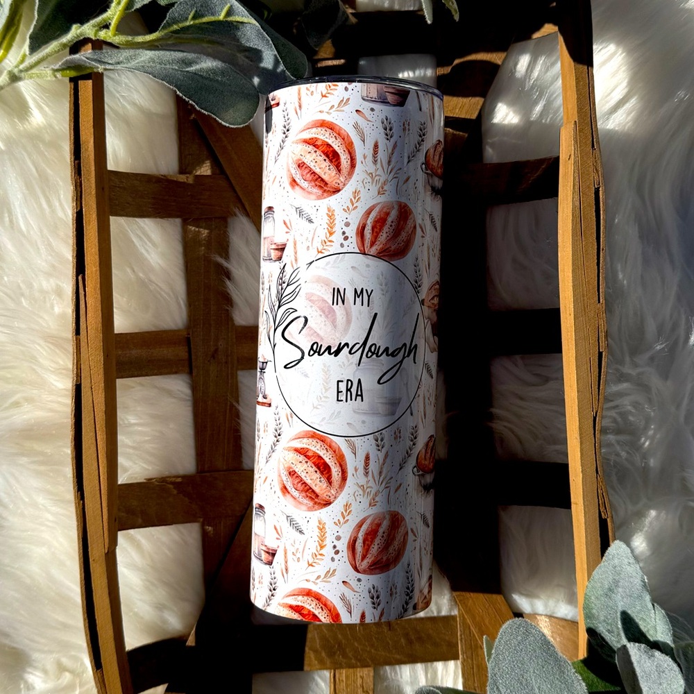In My Sourdough Era 20oz Skinny Tumbler 🥖